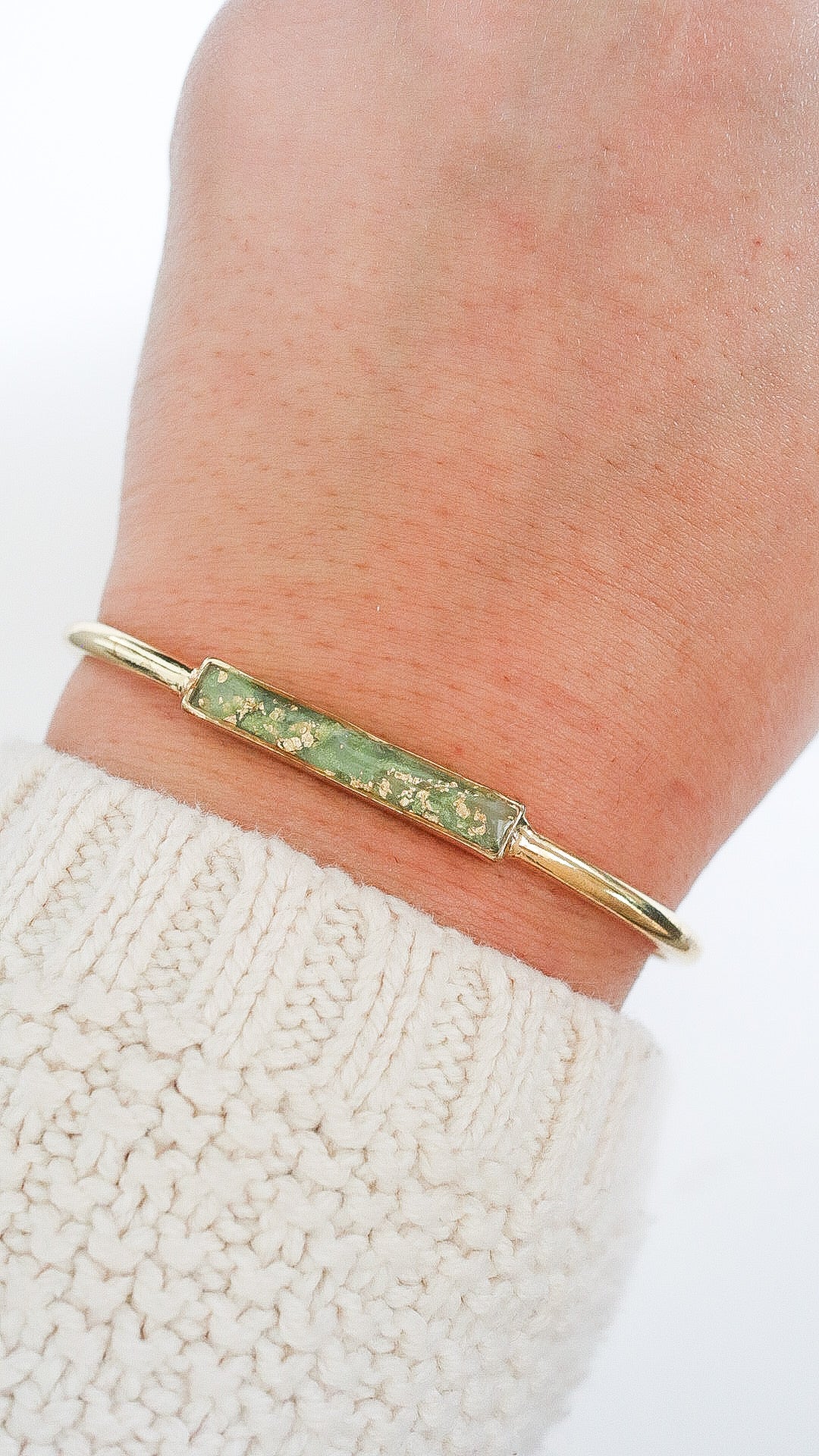 Understated Sage Bangle