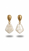 White Pearl Simple Earrings