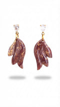 Wine Red Earrings