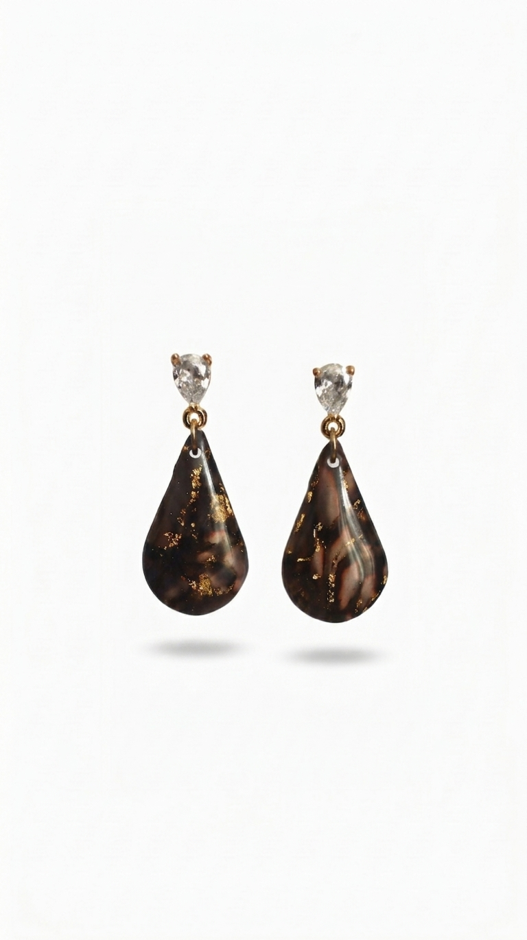 Black & Gold Earrings