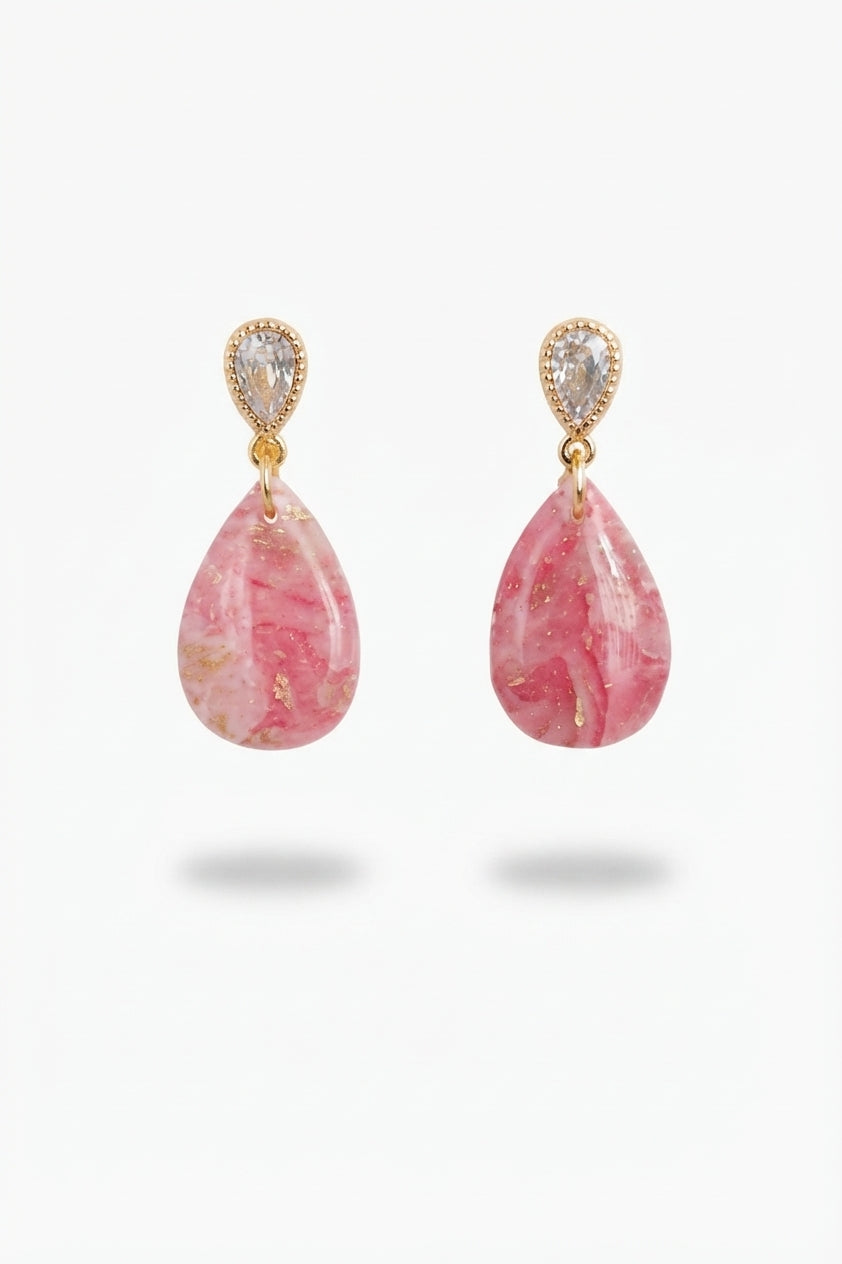 Pink Pearl Swirl Drops