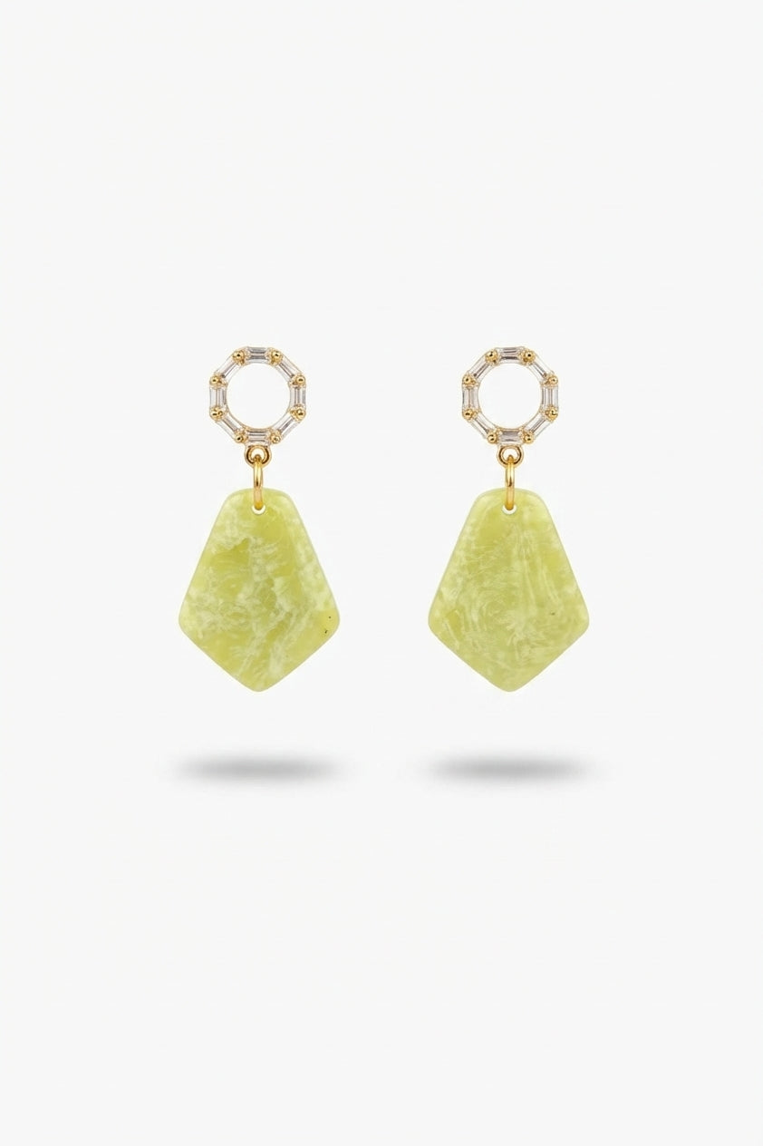Lime Green Earrings