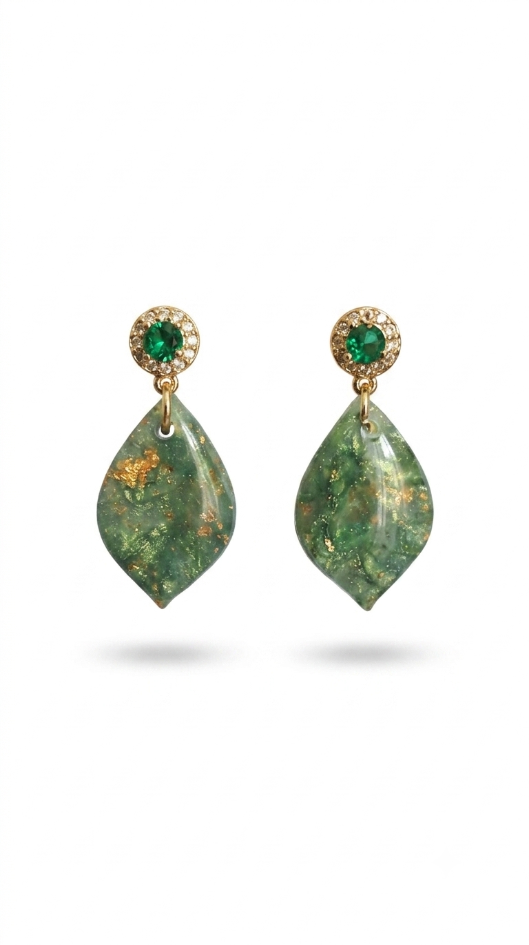 Green Jade Small Drops